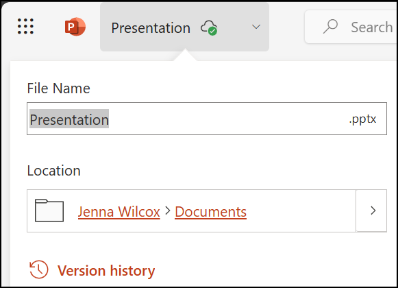 Name file